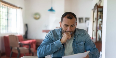 Man Looking Concerned